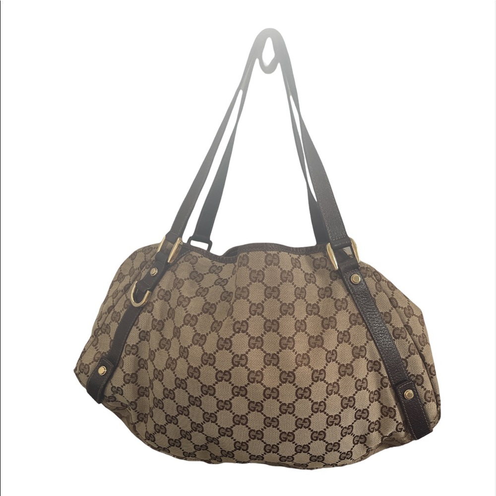 GUCCI Bag Pelham W Gg Brown Canvas Fabric